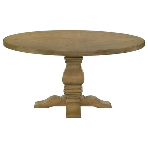 Florence - 7 Piece Round Dining Table Set - Rustic Honey