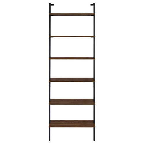 Owens - 6-Shelf Wall Bookshelf - Walnut