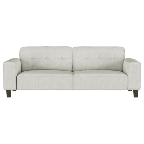 Deerhurst - 3 Piece Upholstered Track Arm Sofa Set - Greige