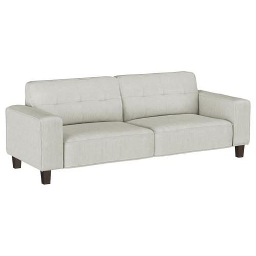Deerhurst - 2 Piece Upholstered Track Arm Sofa Set - Greige