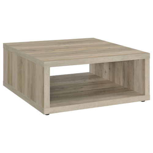 Frisco - Square Engineered Wood Coffee Table - Distressed Pine