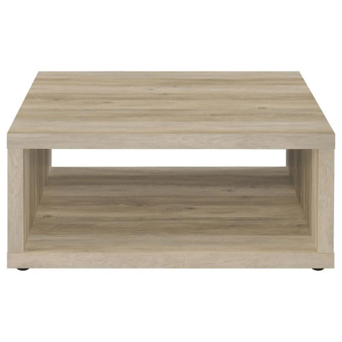 Frisco - Square Engineered Wood Coffee Table - Distressed Pine