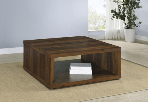 Frisco - Square Engineered Wood Coffee Table - Dark Pine