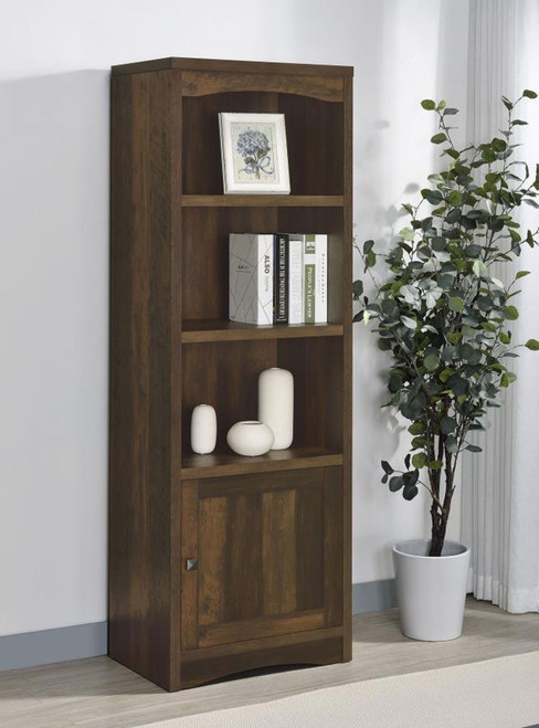 Laughlin - 3-Shelf Engineered Wood Media Tower - Dark Pine