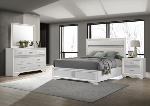Miranda - 4 Piece Full Bedroom Set - White