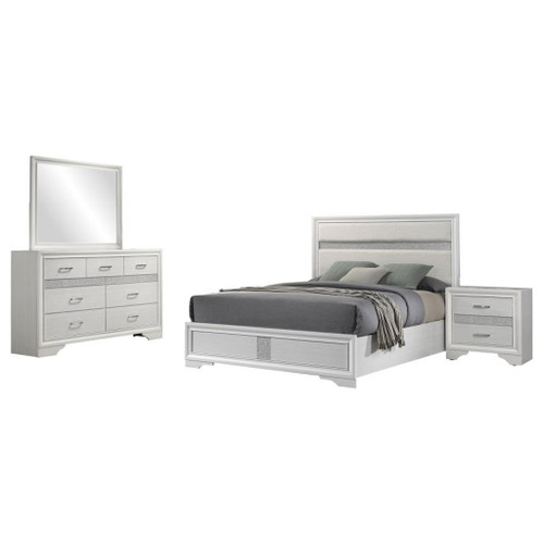 Miranda - 4 Piece Full Bedroom Set - White