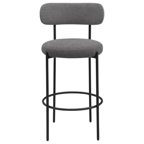 Viola - Boucle Upholstered Bar Chair (Set of 2) - Gray