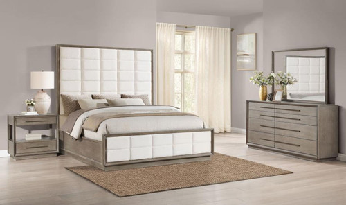 Durango - 4 Piece California King Bedroom Set - Washed Oak