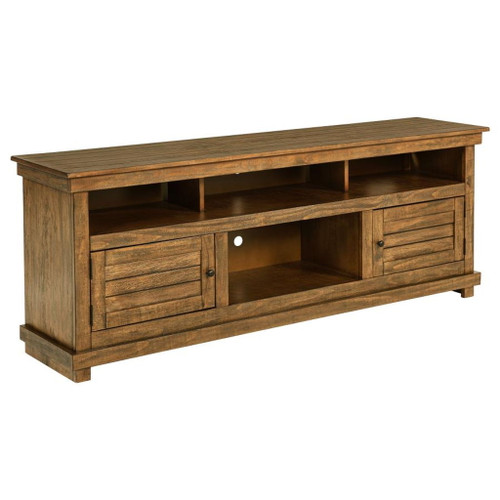 Payne - TV Stand Media Console - Distressed Brown