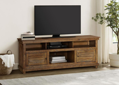 Payne - TV Stand Media Console - Distressed Brown