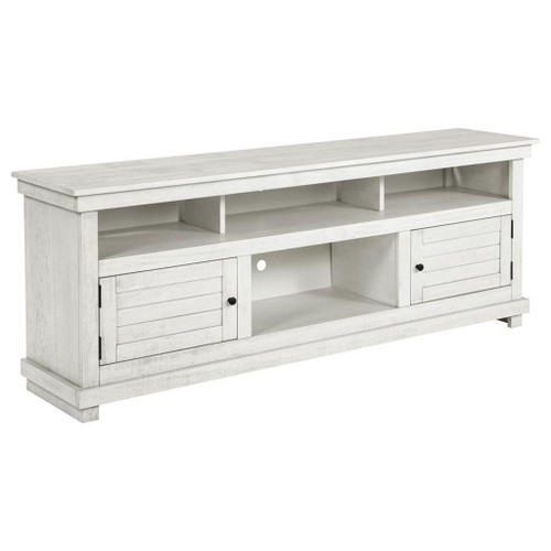 Payne - 70" TV Stand Media Console - Distressed White