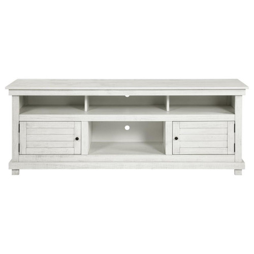 Payne - 70" TV Stand Media Console - Distressed White