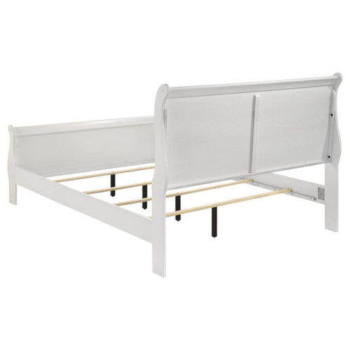 Louis Philippe - 4 Piece Full Bedroom Set - White