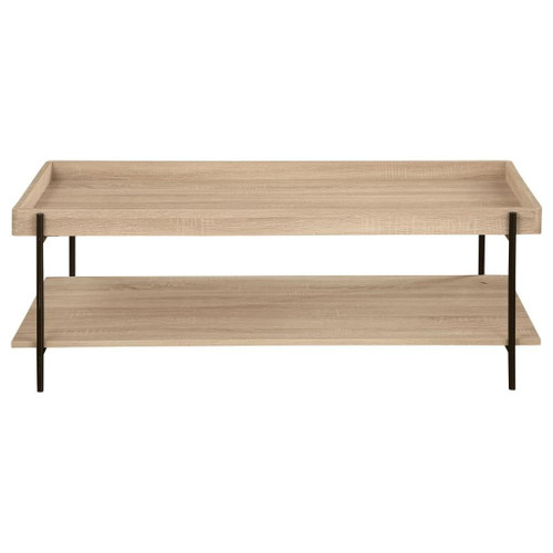 Fallon - Rectangular Engineered Wood Coffee Table - Light Brown