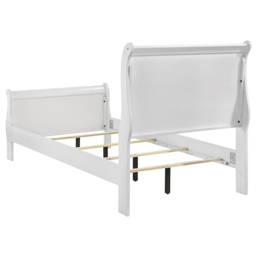 Louis Philippe - 4 Piece Twin Bedroom Set - White
