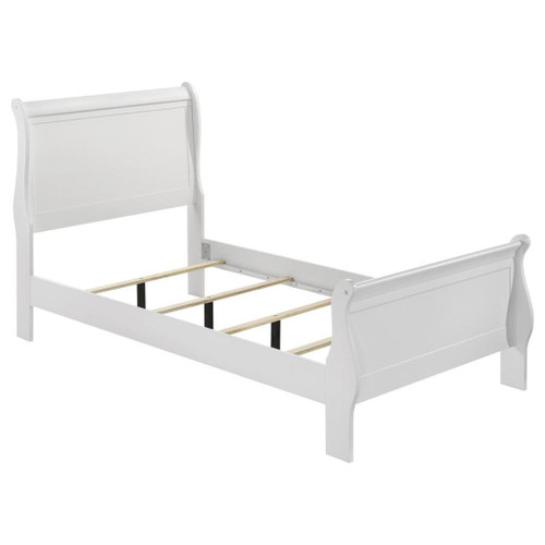 Louis Philippe - 4 Piece Twin Bedroom Set - White
