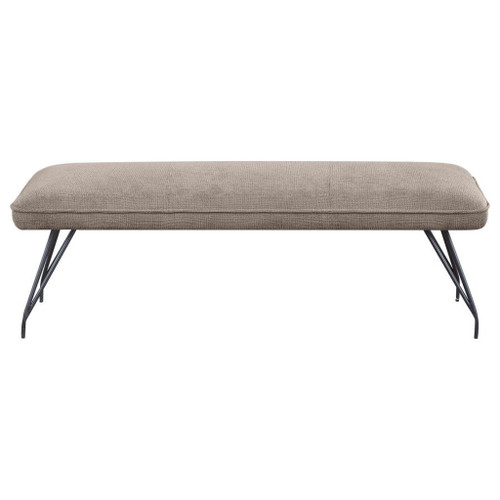 Dodson - Fabric Upholstered Dining Bench - Taupe