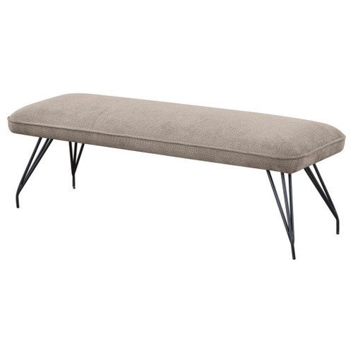 Dodson - Fabric Upholstered Dining Bench - Taupe