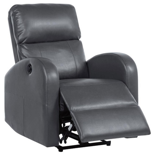 Grant - Upholstered Power Recliner Chair - Gray