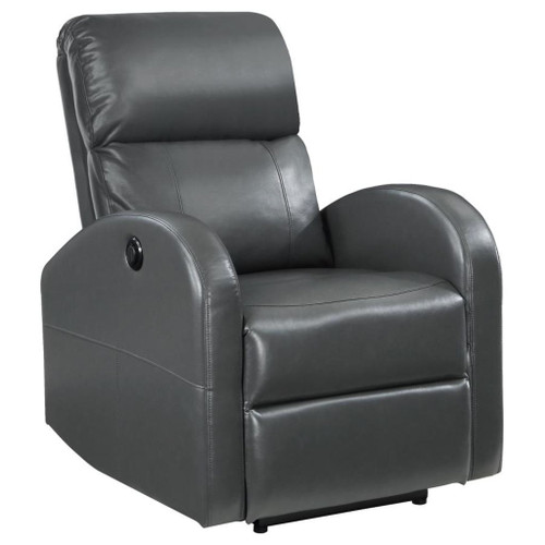 Grant - Upholstered Power Recliner Chair - Gray