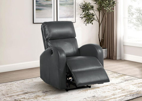 Grant - Upholstered Power Recliner Chair - Gray