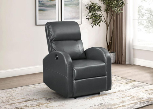 Grant - Upholstered Power Recliner Chair - Gray