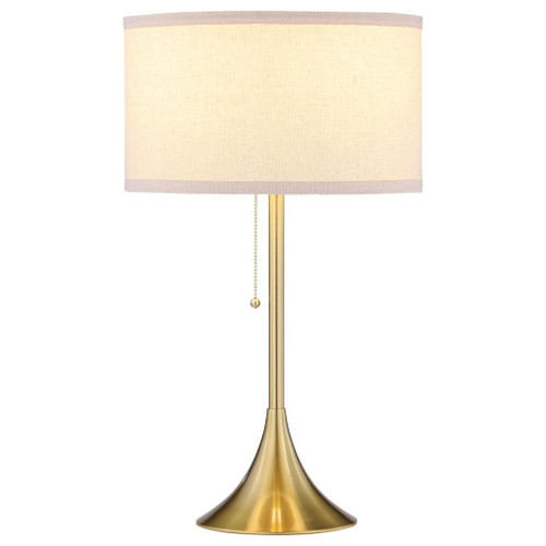 Elmira - Drum Shade Metal Table Lamp - Gold
