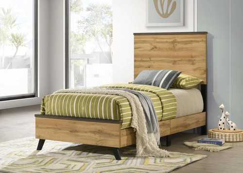 Kaywood - Twin Panel Bed - Natural Pine