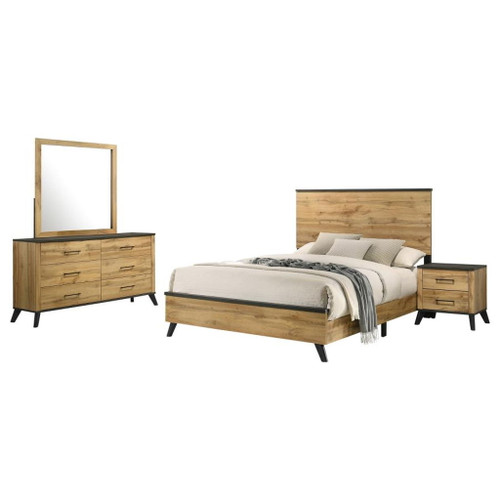 Kaywood - 4 Piece Queen Bedroom Set - Natural Pine