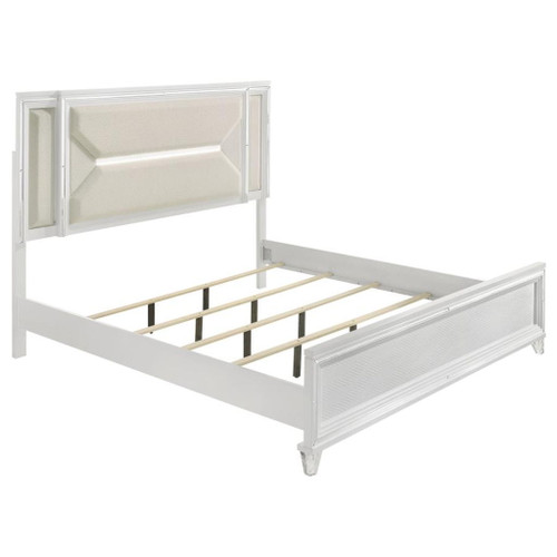 Marmore - 5 Piece Eastern King Bedroom Set - White