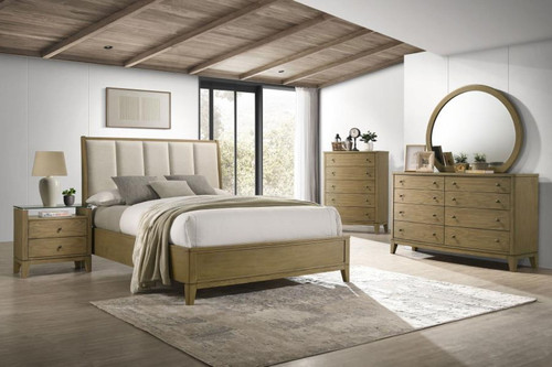 Granada - 5 Piece Eastern King Bedroom Set - Natural Pine