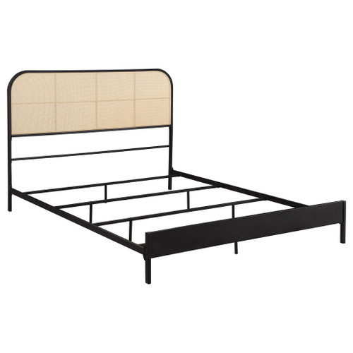 Amherst - Radio Weave Rattan Metal Queen Bed - Black
