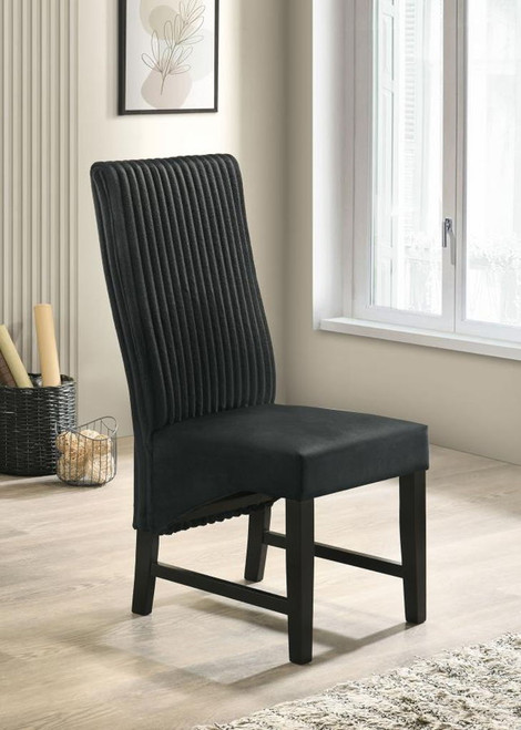 Barrand - Upholstered Dining Side Chair (Set of 2) - Black