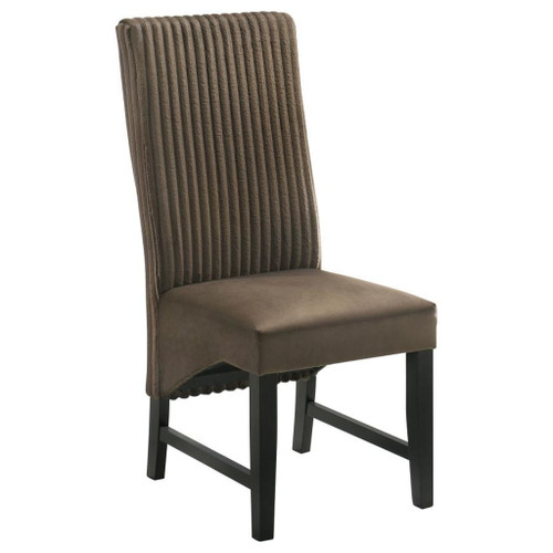 Barrand - Upholstered Dining Side Chair (Set of 2) - Chocolate