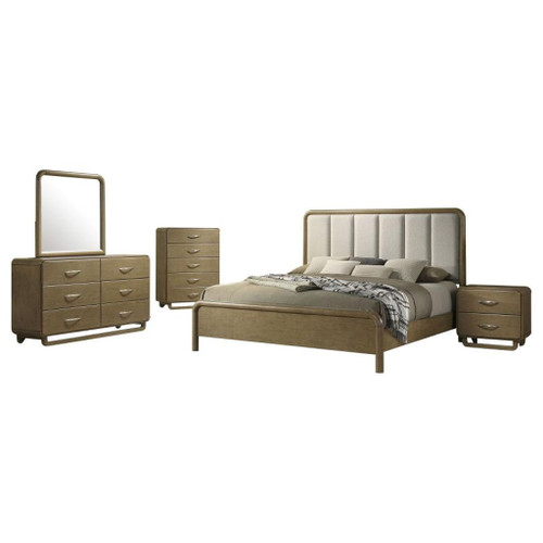 Amsbury - 5 Piece Queen Bedroom Set - Nutmeg