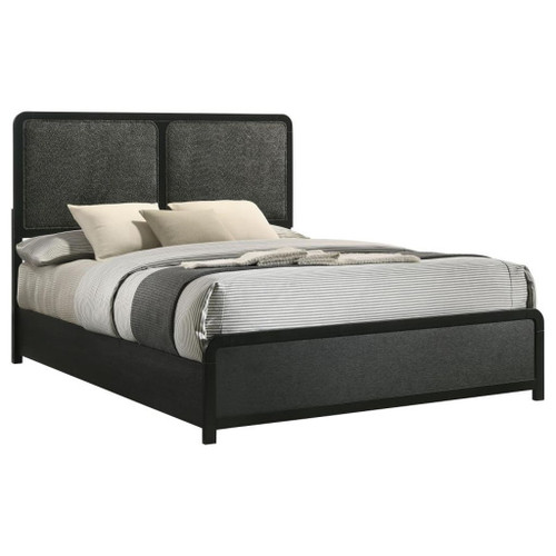 Cavelle - Upholstered Queen Bed - Black