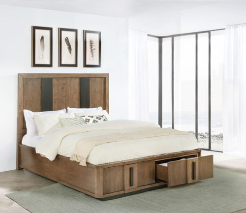 Terrace - 2-Drawer California King Storage Bed - Ash Brown