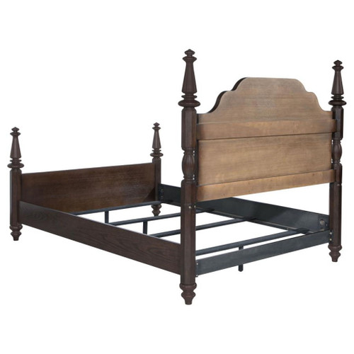 Andover - Four Poster California King Bed - Dark Oak