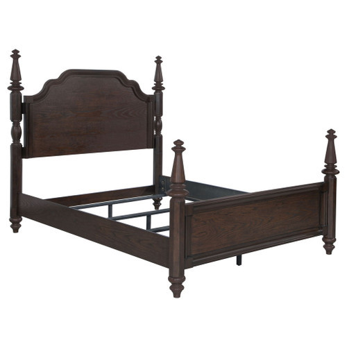Andover - Four Poster Queen Bed - Dark Oak