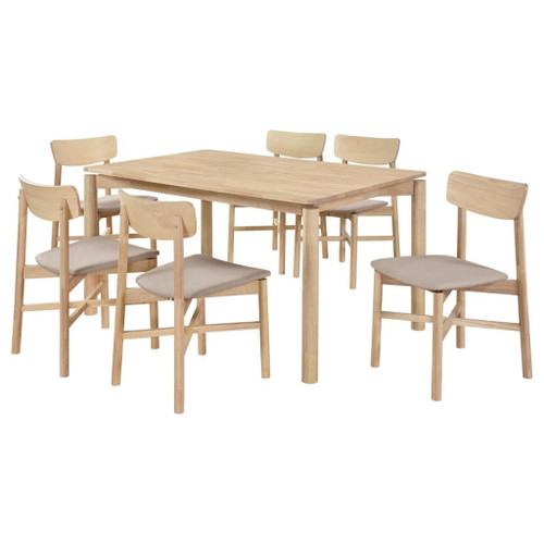 Parkridge - 7 Piece Wood Dining Set - White Washed