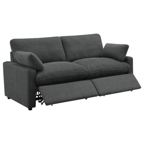 Collins - Modular Power Loveseat - Dark Gray