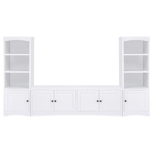 Laughlin - 3 Piece Entertainment Center TV Stand - White