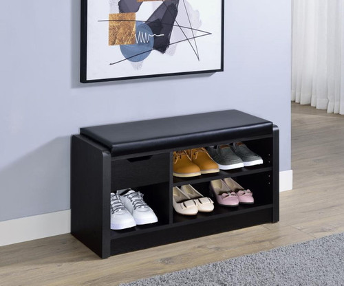Arrington - Storage Bench - Black