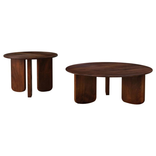 Dale - 2 Piece Solid Wood Coffee And End Table Set - Brown