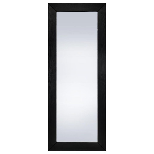 Cadence - Tempered Glass Full Length Standing Mirror - Black Oak