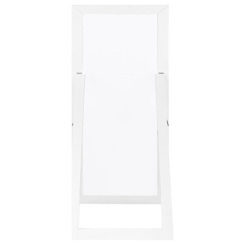 Cadence - Tempered Glass Full Length Mirror - White High Gloss