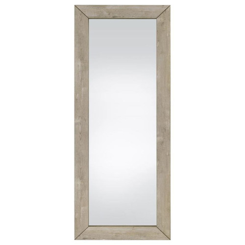 Cadence - Tempered Glass Full Length Mirror - Gray Washed Oak