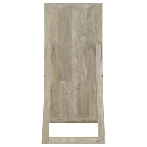 Cadence - Tempered Glass Full Length Mirror - Gray Washed Oak