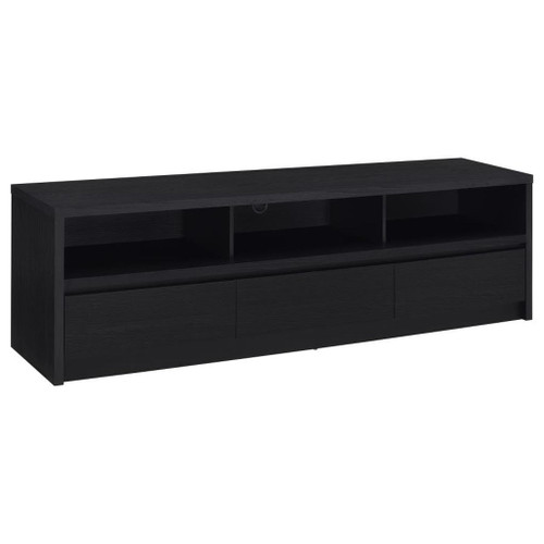 Rutland - 78" 3-Drawer TV Stand Media Console - Black