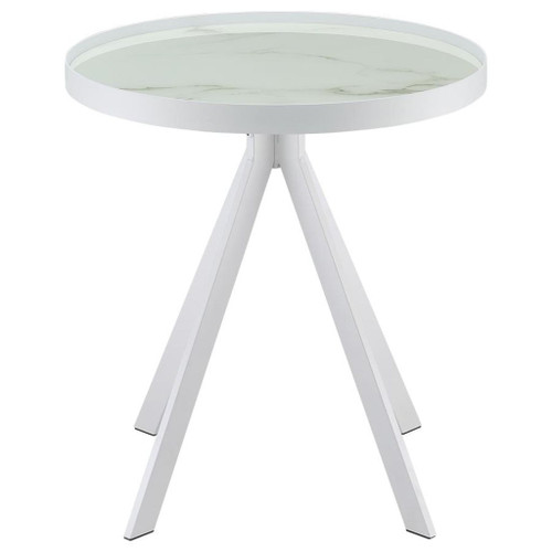 Briggs - 3 Piece Round Coffee And End Table Set - White